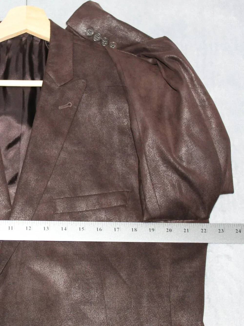 John Varvatos USA Men’s 42R Brown Coated Textured Blazer Sport Coat Canada